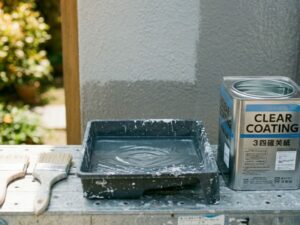 クリヤー塗料で外壁塗装