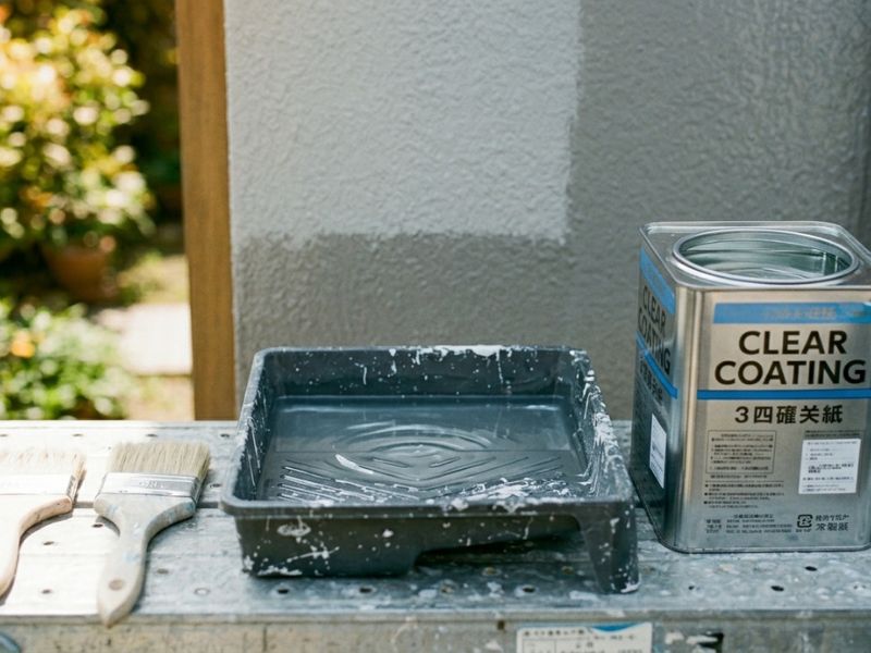 クリヤー塗料で外壁塗装